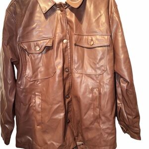 Women's Classic Brown Leather Jacket